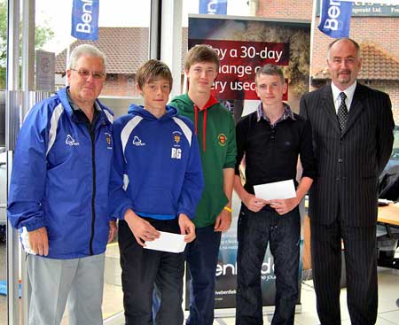 Awards ceromony at Benfield Motors