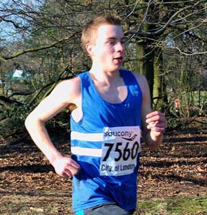 Nick Swinburn in action at National XC
on Saturday 21st February