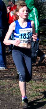 Rachel Todd in action at National XC on Saturday 21st February