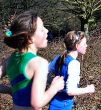 Sarah Wilkes in action at National XC on Saturday 21st February