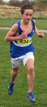 Sean Anderson in action at Harrier League at South Shields on Saturday 28th March