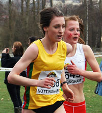 Laura Weightman in action at 
Inter-Counties on Saturday 7th March