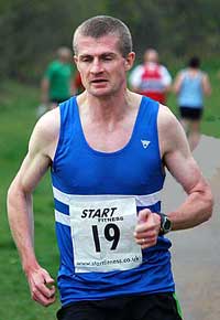 Peter Newton in action at the Elswick Road Races on Good Friday