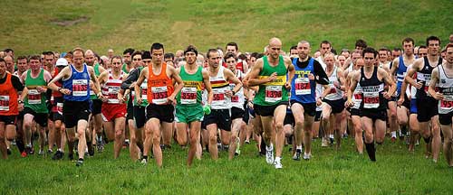 Start of Senior Mens race at Cramlington on Saturday 8th October