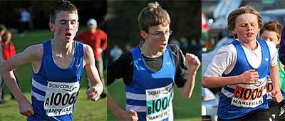 Morpeths Under 15 Boys team at 
Mansfield