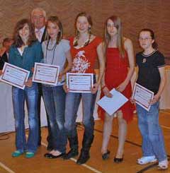 Morpeths award winning Under 13 Girls team