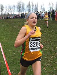 Delyth James in action at Inter-Counties at Nottingham