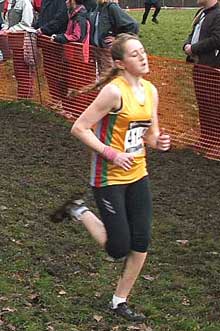 Zoe Armstrong in action at Inter-Counties at Nottingham