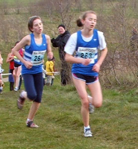 Under 13 Girls race at Herrington Park