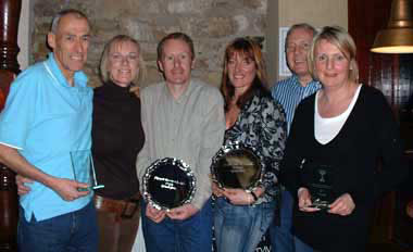 The winners and the sponsors at the vets presentation night